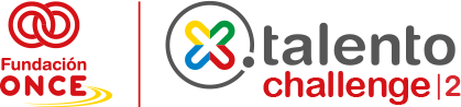 Logotipos Fundación ONCE y X Talento Challenge